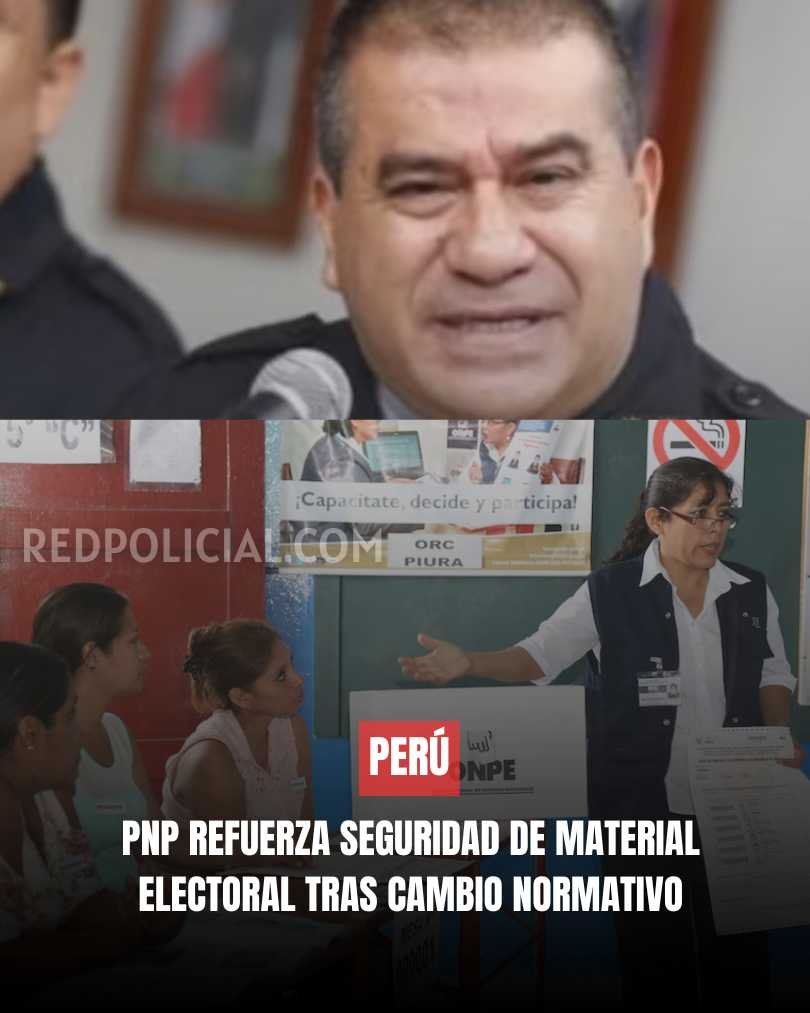 Imagen: PNP refuerza seguridad de material electoral tras cambio normativo en elecciones 2026 