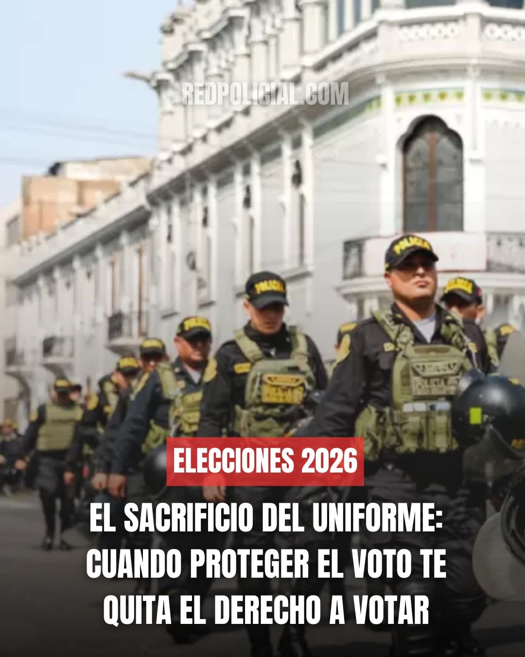 Imagen: Policias y militares se quedan sin voto en las elecciones 2026 