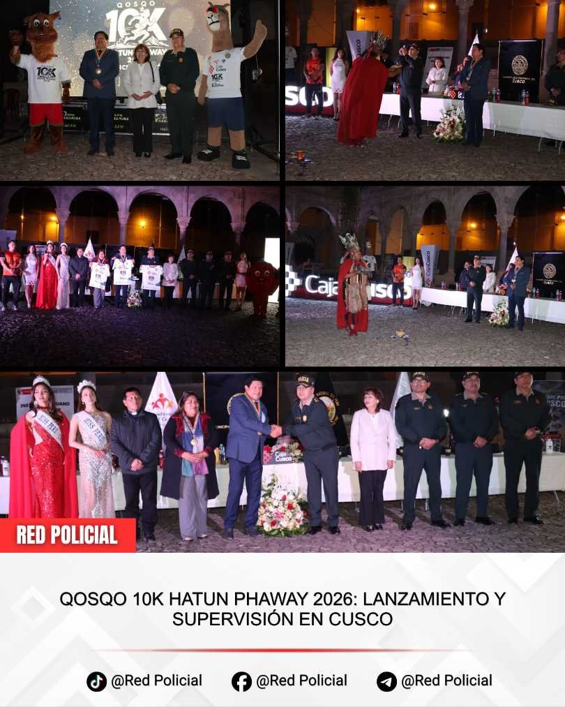 Imagen: Qosqo 10K Hatun Phaway 2026: Lanzamiento y supervisión en Cusco 