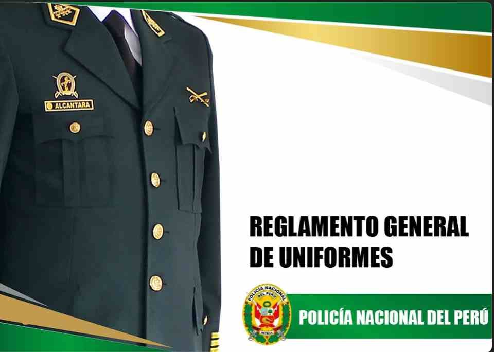 Reglamento General de Uniformes PNP 2021
