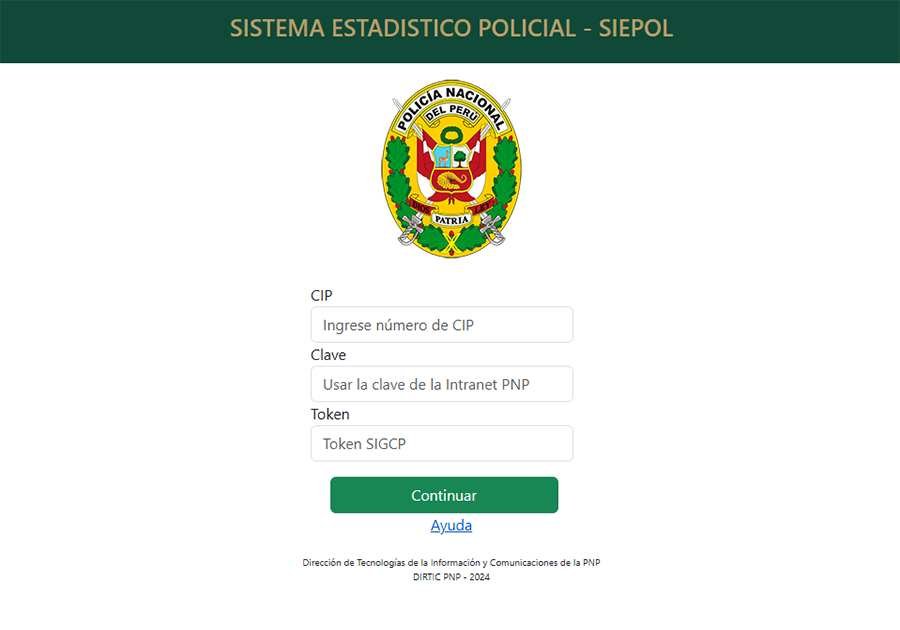 Archivo tipo Imagen sobre: SIEPOL - Sistema Estadístico Policial 