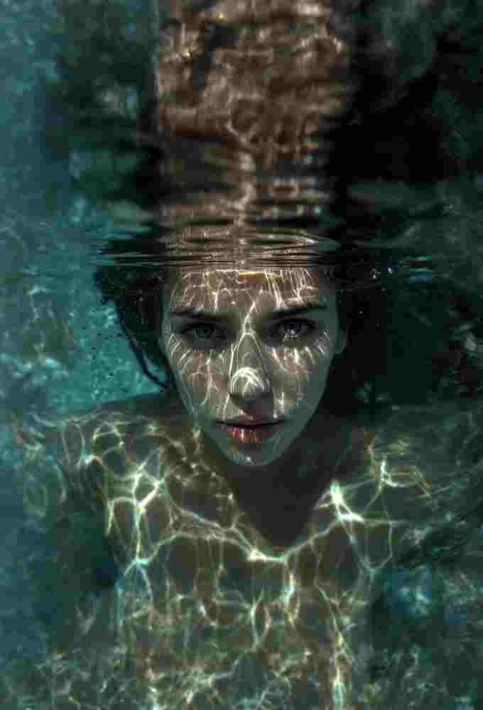 Archivo tipo Imagen sobre: Mujer bajo el agua 