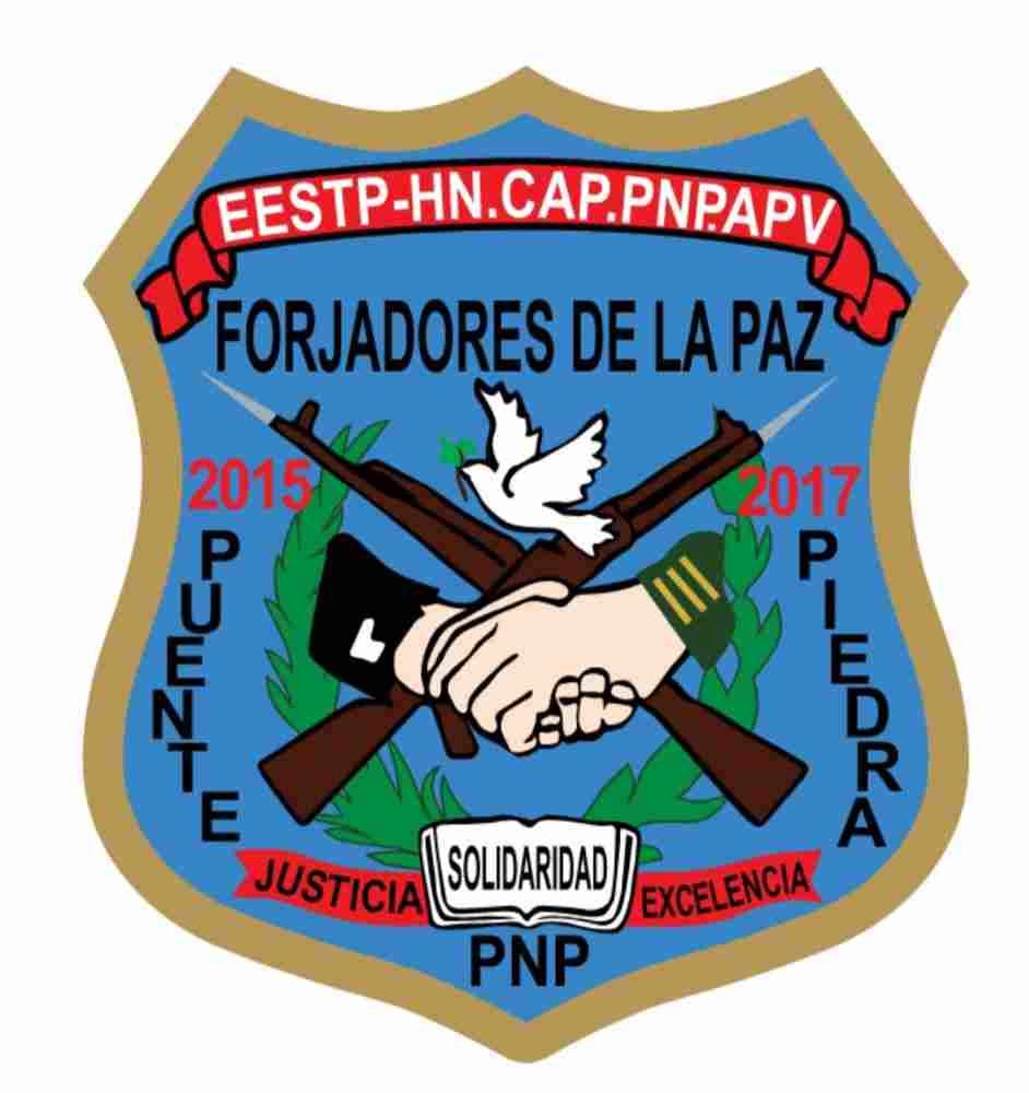 Archivo tipo Imagen sobre: Escudo de La Promoción PNP Forjadores de la Paz 2015-2017 Puente Piedra 