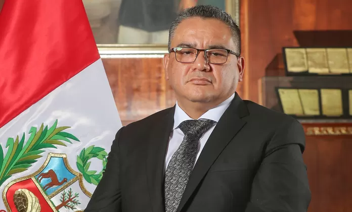 Archivo tipo Imagen sobre: El ministro de Justicia, Juan José Santiváñez. 