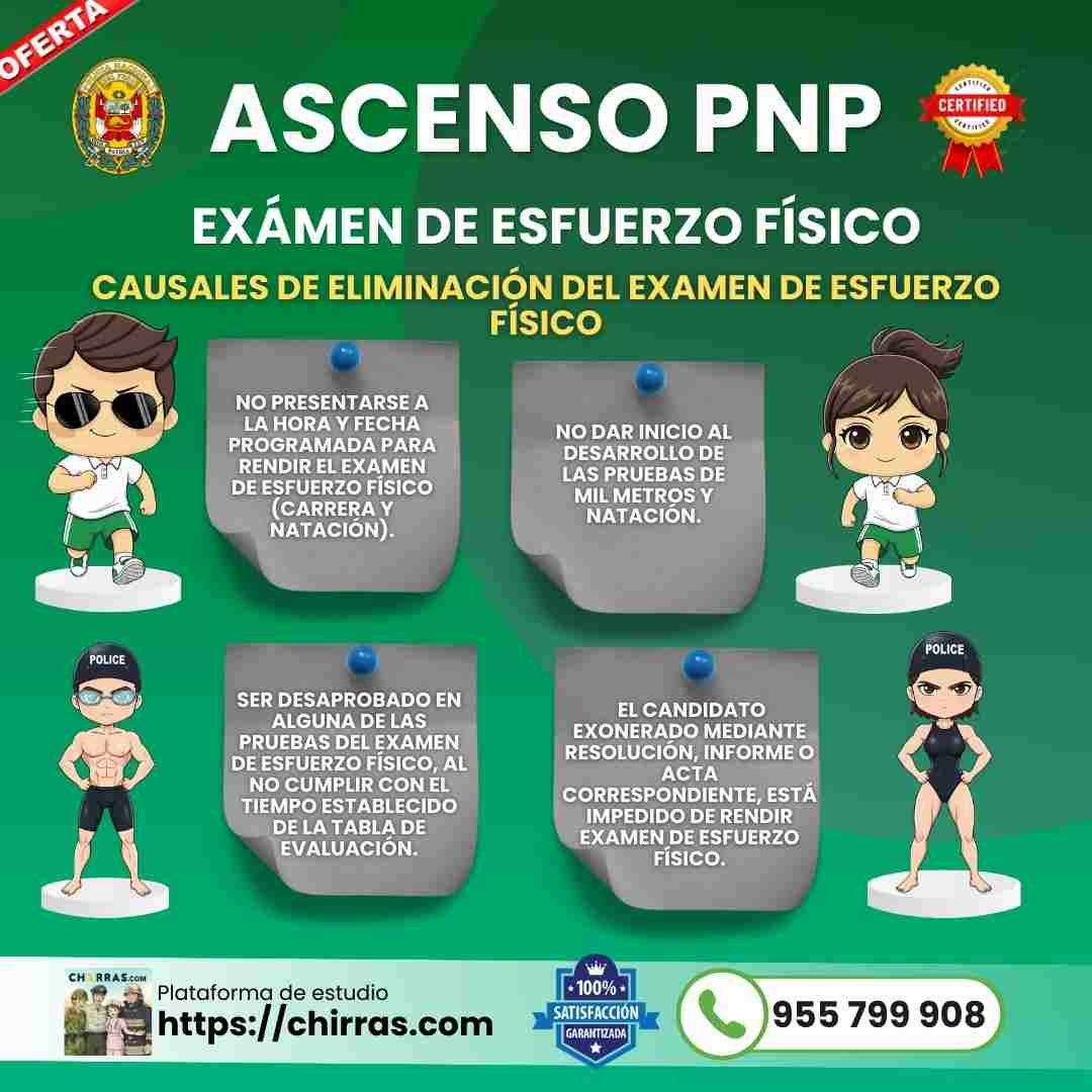 Archivo tipo Imagen sobre: Información sobre el Examen de esfuerzo físico Físico 1000 Metros Planos y Natación 25 Metros del Examen Ascenso PNP 2025 Promoción 2026