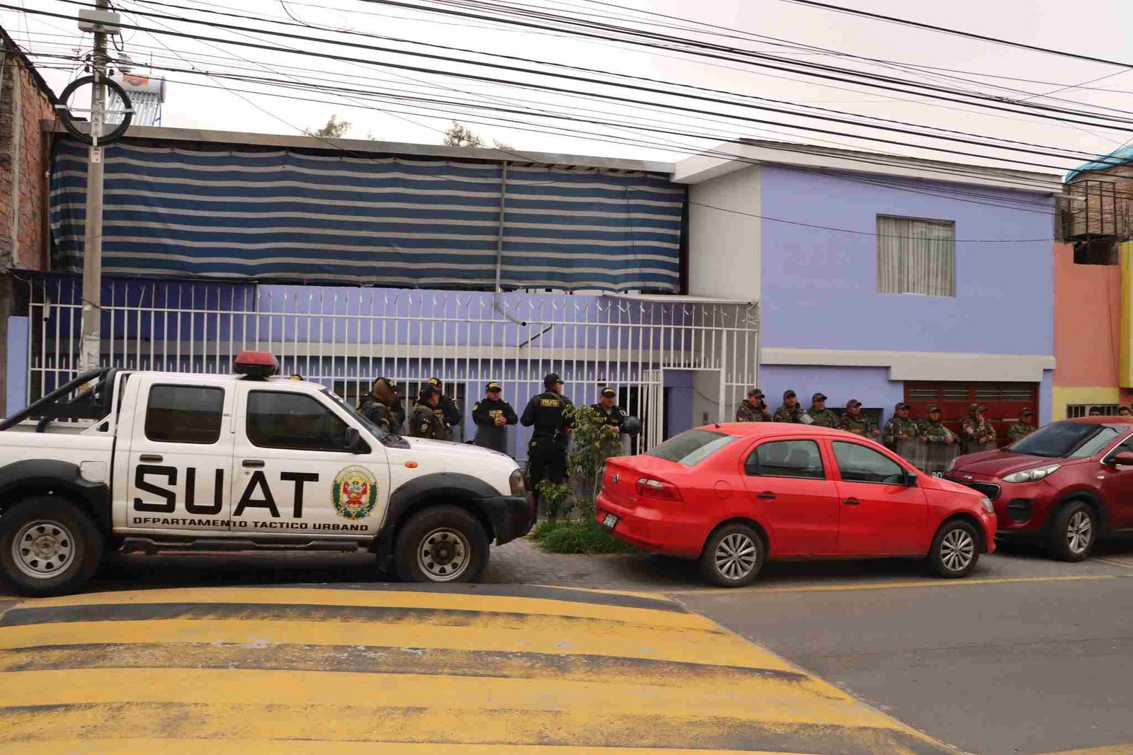 Detenidos de la organización criminal de la Los Vaticanos del Sur en Arequipa