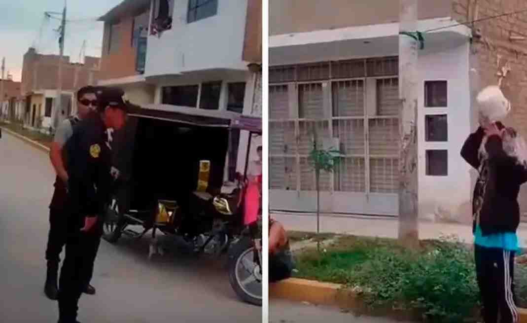 Archivo tipo Imagen sobre: Policías obligan a jóvenes a bañarse en vía pública en Ferreñafe por mojar a transeúntes 