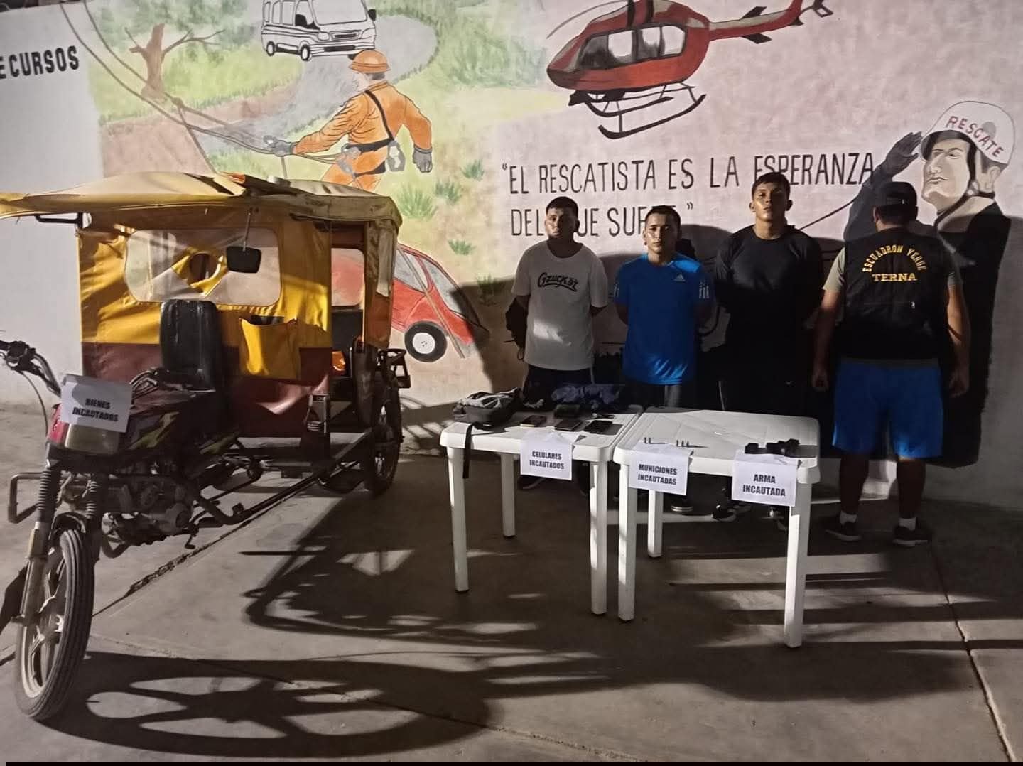 Archivo tipo Imagen sobre: Agentes del Grupo Terna de la PNP intervinieron a presuntos miembros de Los Chukis del Norte 