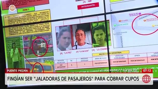 America: Captura a Presuntas Extorsionadoras que Operaban como Jaladoras en Puente Piedra